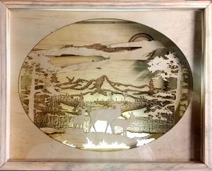 Deer Shadow Box - Image 2